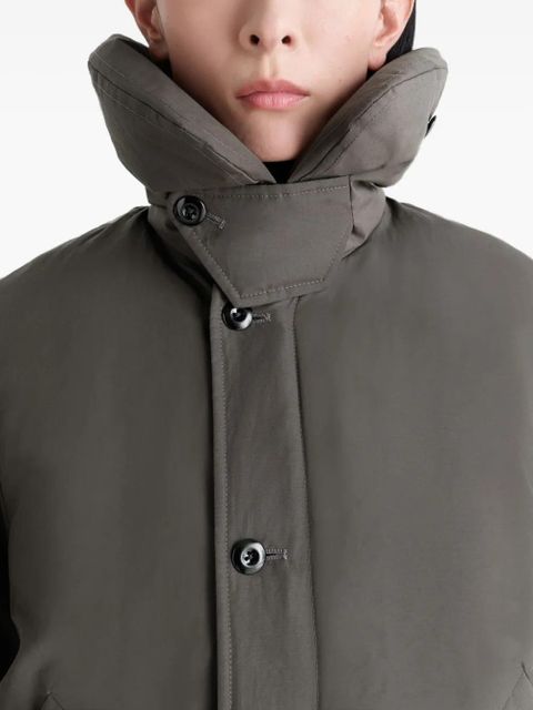 LEMAIRE bubble-collar puffer jacket - Grey