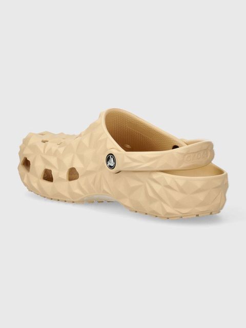 Crocs klapki Classic Geometric Clog kolor beżowy 209563