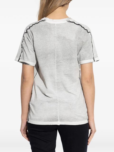 Diesel T-IMY logo-embroidered T-shirt - Grey