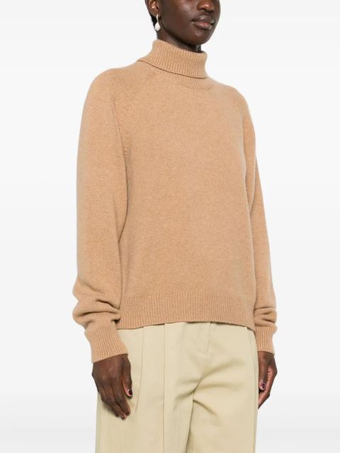 FENDI logo-embroidered sweater - Brown