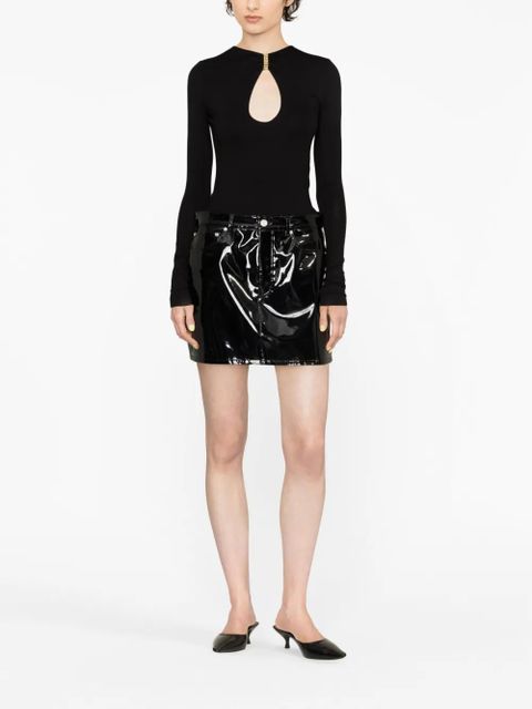 MANURÍ long-sleeve cut-out T-shirt - Black - zdjęcie produktu nr 2