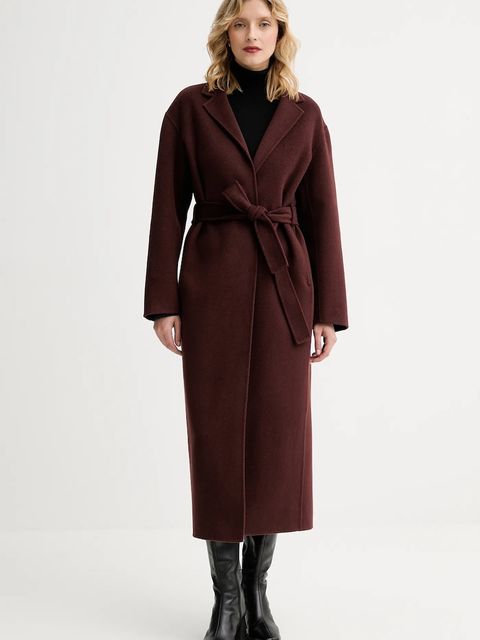 Filippa K płaszcz wełniany kolor brązowy 32512 - zdjęcie produktu nr 1