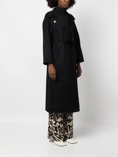 Ba&Sh Kate drawstring wool-blend coat - Black - zdjęcie produktu nr 2