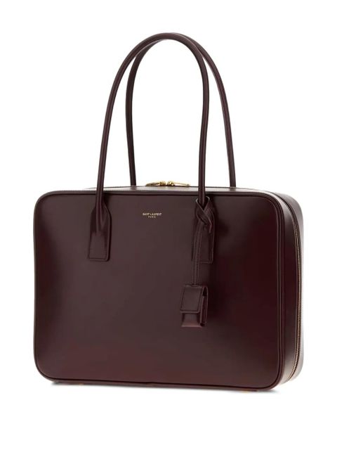Saint Laurent Sac De Jour bauletto leather tote bag - Brown
