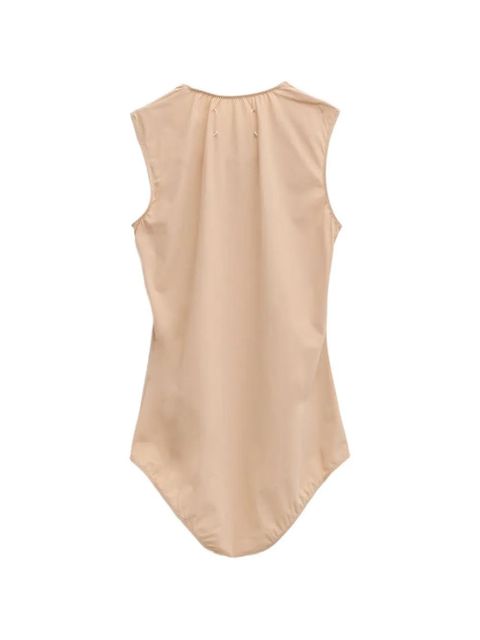 Maison Margiela round-neck sleeveless bodysuit - Neutrals - zdjęcie produktu nr 2
