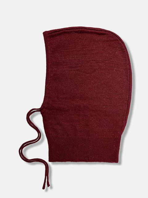 Answear.LAB kominiarka z kaszmirem kolor bordowy - zdjęcie produktu nr 2