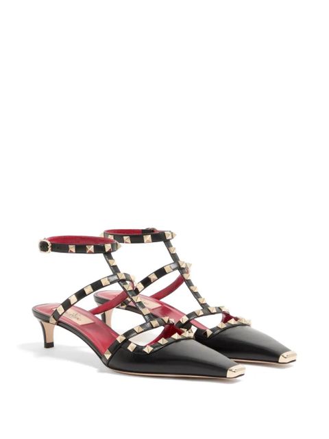 Valentino Garavani Rockstud kidskin pumps 40mm - Black - zdjęcie produktu nr 2