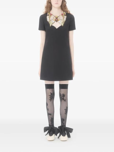 Valentino Garavani mini butterfly-detail dress - Black