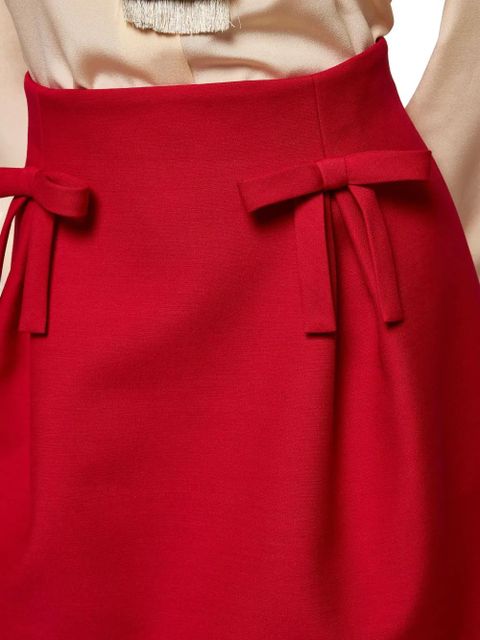 Valentino Garavani Crepe Couture A-line skirt - Red