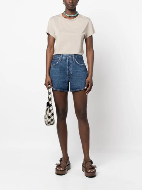AGOLDE high-waist denim shorts - Blue - zdjęcie produktu nr 2