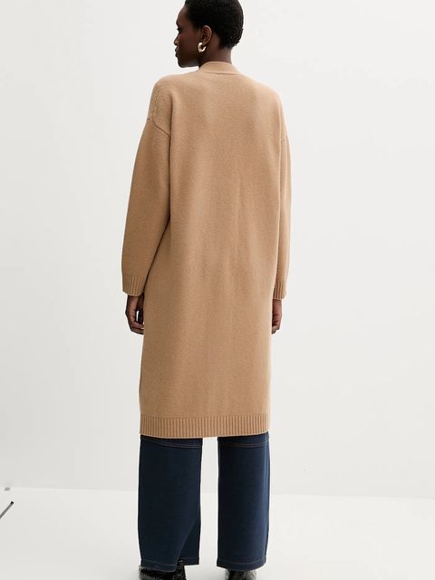 Weekend Max Mara kardigan wełniany GODEZIA damski kolor beżowy lekki 2525346042600