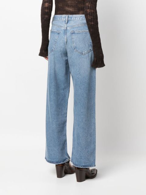 AGOLDE high-rise straight-leg jeans - Blue