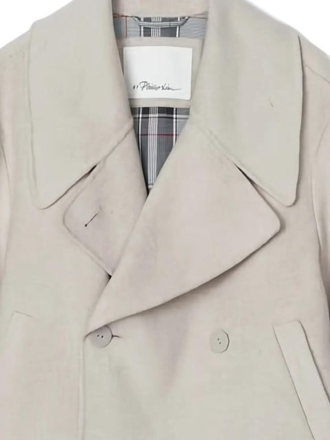 3.1 Phillip Lim double-breasted plaid-cuff jacket - Neutrals - zdjęcie produktu nr 2