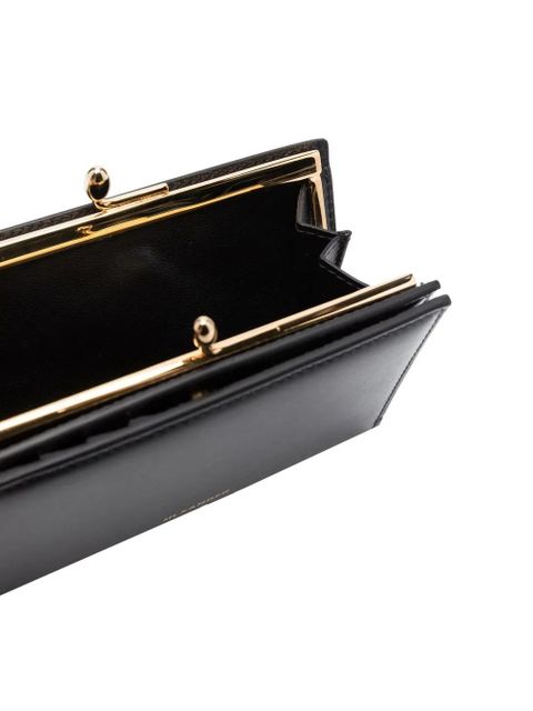 Jil Sander Goji logo clasp wallet - Black