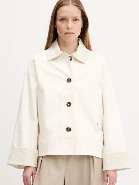 Barbour kurtka ABBEY kolor beżowy przejściowa LCA0362 - zdjęcie produktu nr 1