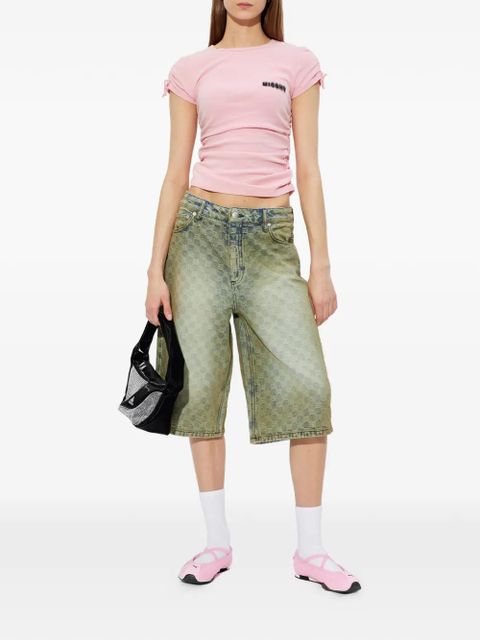 MISBHV ruched-detail T-shirt - Pink - zdjęcie produktu nr 2