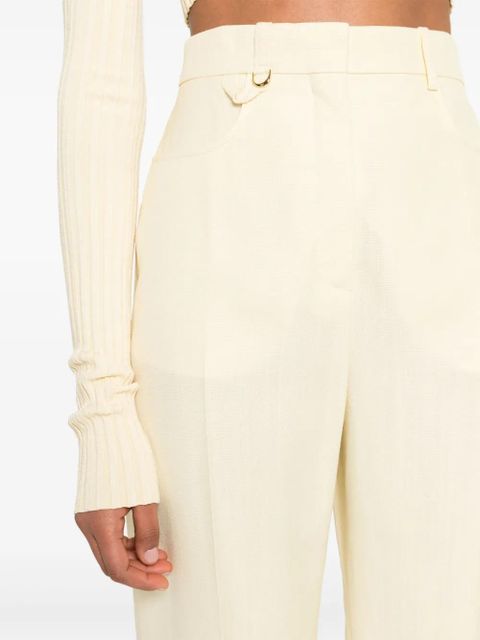 Jacquemus Le Pantalon Sauge flared trousers - Yellow - zdjęcie produktu nr 2