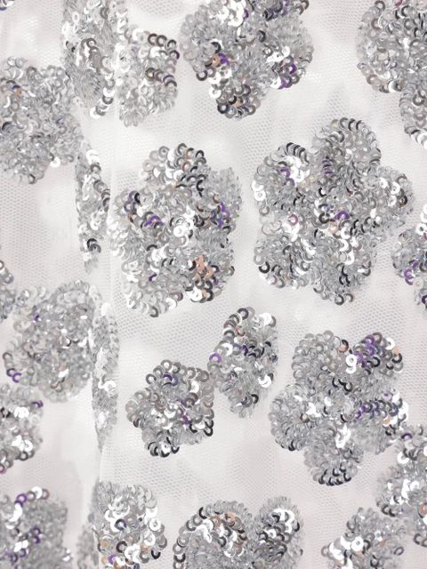 Cecilie Bahnsen floral-sequins T-shirt - White - zdjęcie produktu nr 2