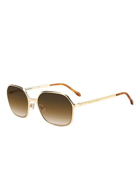 Isabel Marant Eyewear geometric-frame sunglasses - Brown - zdjęcie produktu nr 2
