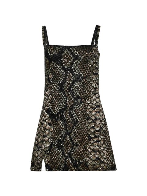 Clio Peppiatt Medusa pattern mini dress - Black - zdjęcie produktu nr 1