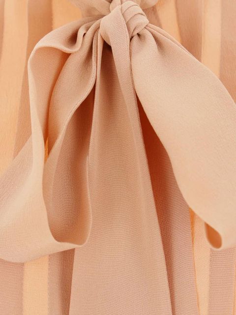 Chloé lavallière crêpe-de-chine blouse - Neutrals