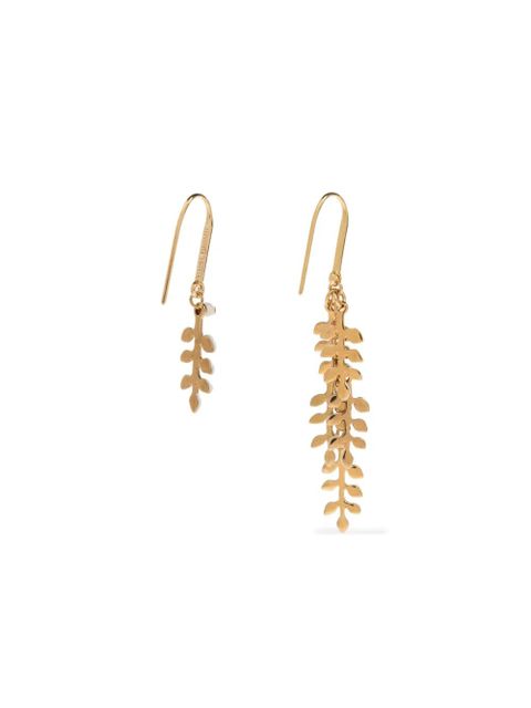 ISABEL MARANT leaf drop earrings - Gold