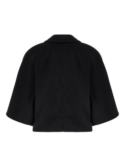 Max Mara double-breasted short jacket - Black
