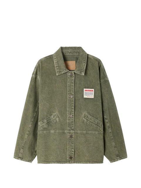 American Vintage Uzatown long-sleeve denim jacket - Green - zdjęcie produktu nr 1
