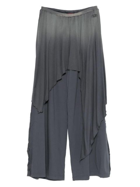 Diesel logo-detail ruffled trousers - Grey - zdjęcie produktu nr 1