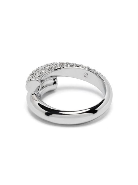 Swarovski Dextera crystal embellished ring - Silver