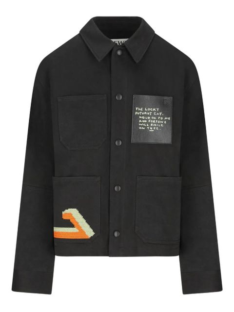 LOEWE x Louis Wain cat-embroidery jacket - Black - zdjęcie produktu nr 1