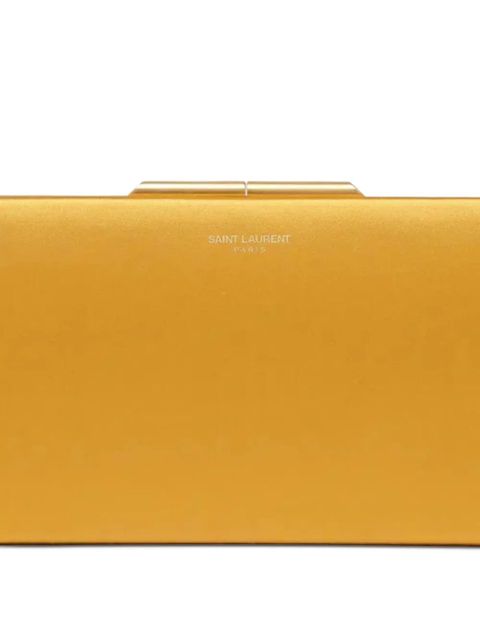 Saint Laurent large Midnight rectangular-shaped clutch bag - Yellow