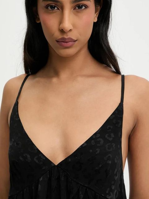 Answear.LAB sukienka kolor czarny maxi prosta