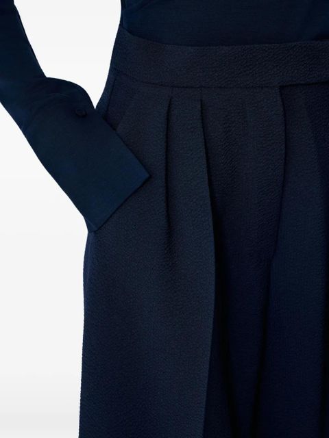 Max Mara high-waisted pleated palazzo pants - Blue