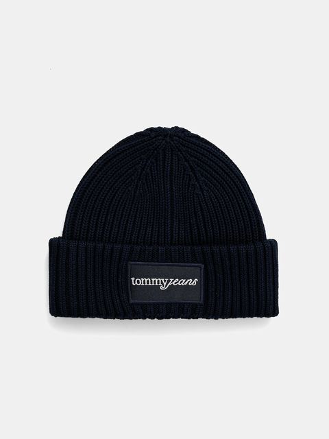 Tommy Jeans czapka bawełniana kolor granatowy AW0AW17909 - zdjęcie produktu nr 1