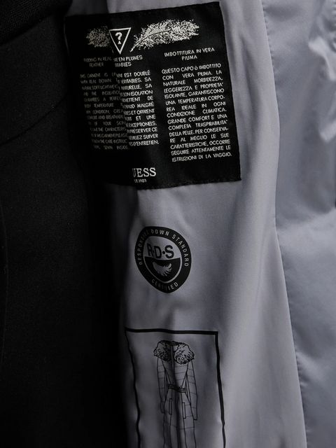 Guess kurtka puchowa MARINA kolor szary W5BL29 W2802