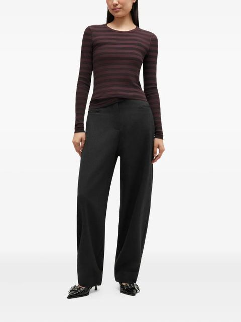 GANNI striped top - Brown - zdjęcie produktu nr 2