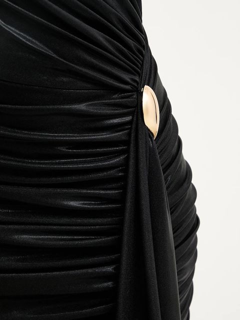 Answear.LAB sukienka kolor czarny mini dopasowana