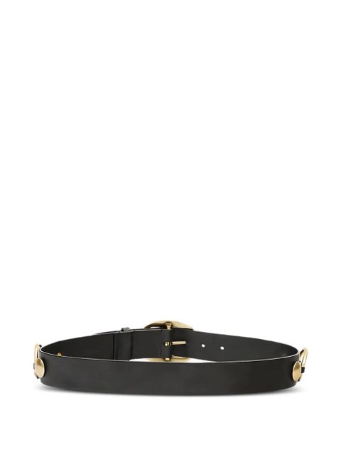 ISABEL MARANT Dara studded leather belt - Black - zdjęcie produktu nr 2
