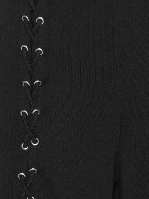 ROTATE BIRGER CHRISTENSEN lace-up detail track pants - Black