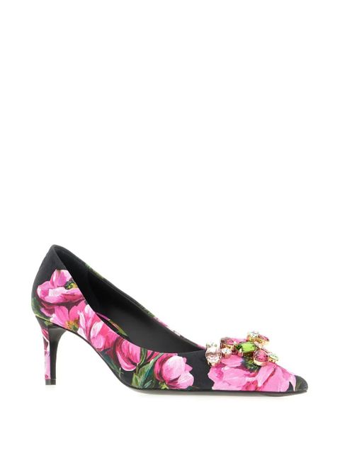 Dolce & Gabbana floral-print pumps - Pink - zdjęcie produktu nr 2