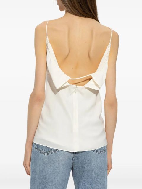 TOTEME silk top - WHITE - zdjęcie produktu nr 2