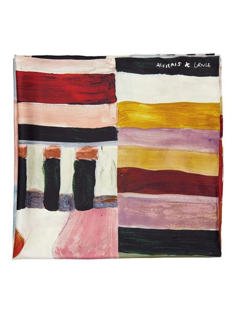 ALEMAIS logo-print scarf - Neutrals - zdjęcie produktu nr 2