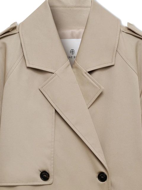 ANINE BING maxi double-breasted trench - Neutrals