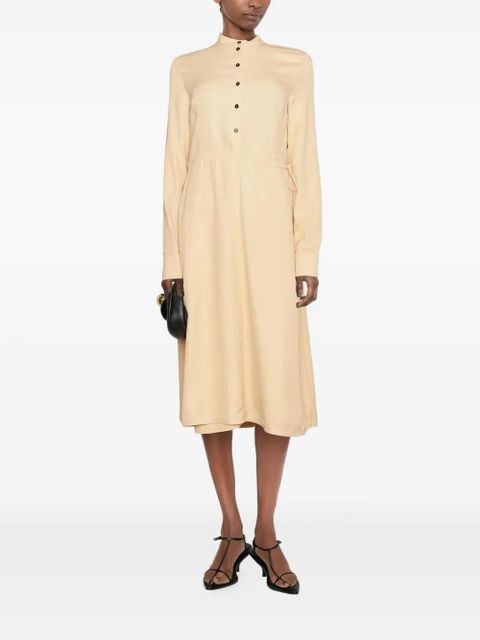 Jil Sander collarless midi dress - Yellow - zdjęcie produktu nr 2