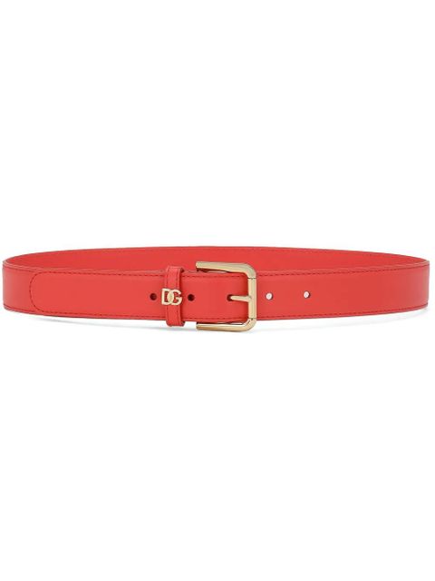 Dolce & Gabbana DG leather belt - Orange - zdjęcie produktu nr 1