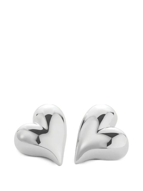 Jenny Bird Art Heart earrings - Silver - zdjęcie produktu nr 1