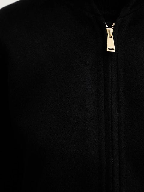 Marella sweter wełniany damski kolor czarny z półgolfem 2523366254200