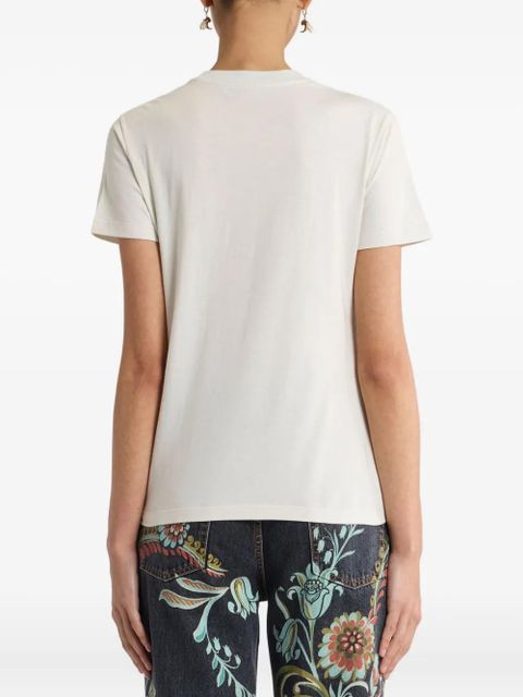ETRO embellished floral-print T-shirt - White - zdjęcie produktu nr 2