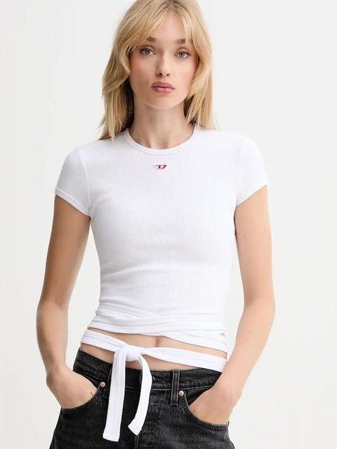 Diesel t-shirt T-BUNNY-TAIL damski kolor biały A19337.0EJAI